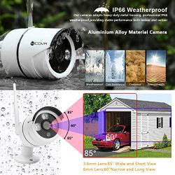 Wireless Surveillance Camera System Forcovr 8 Channel 1080P