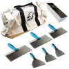 6-Piece Stainless Steel Drywall Taping Plastering Joint Knife