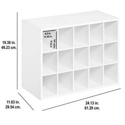 ClosetMaid Stackable 15-Unit Organizer, White