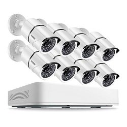 ZOSI 8CH 5.0MP HD Security Cameras System 2TB Hard Drive