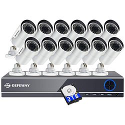 16 Channel 1080P Home Security Camera System with 2TB HDD