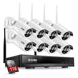 ZOSI 8CH Wireless Security Cameras System