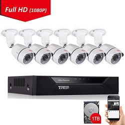 Tonton 8CH Full HD 1080P Security Camera System