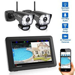 CasaCam VS1002 Wireless Security Camera System with AC Powered HD