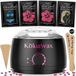 KoluaWax Painless Hair Removal Waxing Kit with Hard Wax Beans