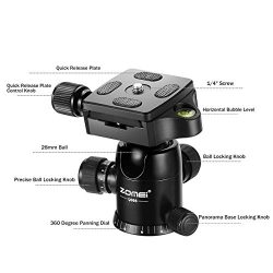 Portable Tripod with Ball Head Heavy Duty Lightweight