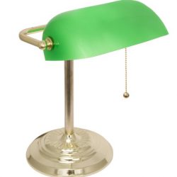 Light Accents Metal Bankers Lamp Desk Lamp