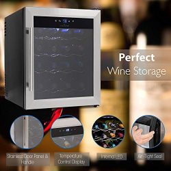 NutriChef 16 Bottle Thermoelectric Wine Cooler