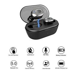 Bluetooth 5.0 Wireless Earbuds, JIALEBI Wireless