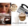 NutriChef PKMFR10 Electric Milk Frother and Warmer