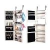 Bonnlo Jewelry Armoire Wall Mounted Door Hanging