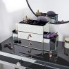 Beautify Large Mirrored Glass Jewelry Box and Cosmetic