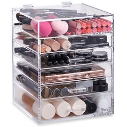 Beautify Large 6 Tier Clear Acrylic Cosmetic Makeup