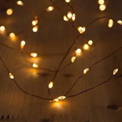 Solar Powered String Lights, 200 LED Copper Wire Lights