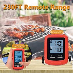 Meat Thermometer Digital Grill Oven or Smoker Remote