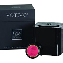 Votivo Black Box Fan Diffuser with Red Currant Fragrance Pod