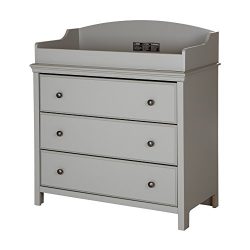 South Shore Cotton Candy Changing Table and Dresser with Drawers