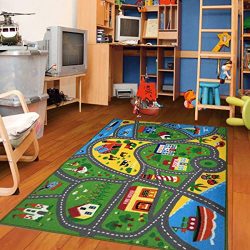 Furnish my Place City Street Map Children Learning Carpet