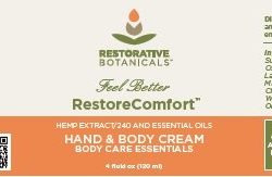 Restore Comfort Hemp Oil 240 mg Extract Fast