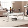 Southern Enterprises Dana Mirrored Cocktail Table