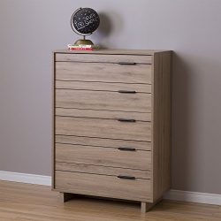 South Shore Fynn Collection 5-Drawer Chest - Rustic Oak