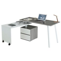 TECHNI MOBILI Rotating Multi-Positional Modern Office Desk