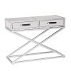 Southern Enterprises Lazio Industrial Mirrored Console Table