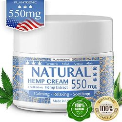 Organic Hemp Pain Relief Cream, 550 Mg, Non-GMO