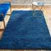 Unique Loom Solo Solid Shag Collection Modern Plush