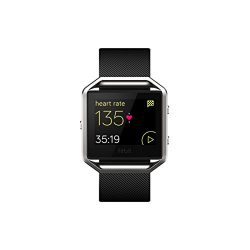 Fitbit Blaze Smart Fitness Watch, Black, Silver, Small