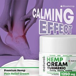 BLOOMCROP Natural Hemp Extract Pain Relief Cream