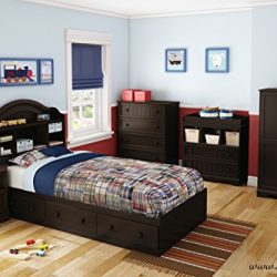 2-Drawer Changing Table with Open Storage, Espresso
