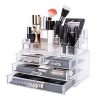 DreamGenius Makeup Organizer 2 Pieces Acrylic