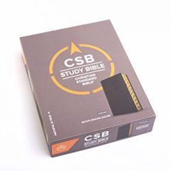 CSB Study Bible, Brown Genuine Leather, Indexed