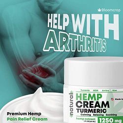 BLOOMCROP Natural Hemp Extract Pain Relief Cream