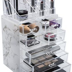 Elevate Your Beauty Routine with the Sorbus Marble Cosmetic Storage Case: Sleek, Stylish, and Functional