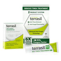 Terrasil Tinea Treatment 2-Product Ointment and Cleansing