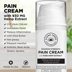 Cooling Pain Relief Cream with MG Hemp Extract