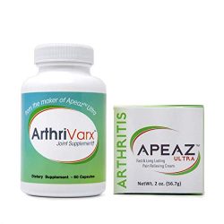 Apeaz Pain Relief Cream & ArthriVarx Joint Supplement