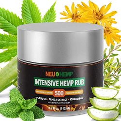 Hemp Cream Pain Relief Rub - 500mg Organic