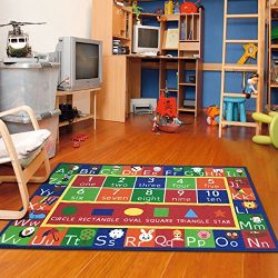 Furnish my Place Kids Rug ABC Alphabet Numbers
