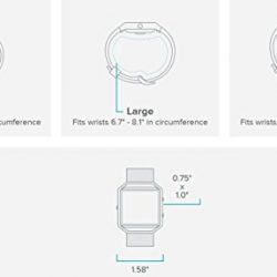 Fitbit Blaze Smart Fitness Watch, Black, Silver, Small
