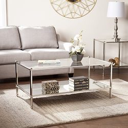 Southern Enterprises Paschall Cocktail Table, Silver
