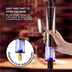 Electric Wine Bottle Opener Cordless 2-in-1