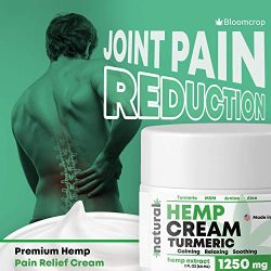 BLOOMCROP Natural Hemp Extract Pain Relief Cream