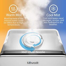 LEVOIT Humidifier, 5.5L Warm and Cool Mist Ultrasonic