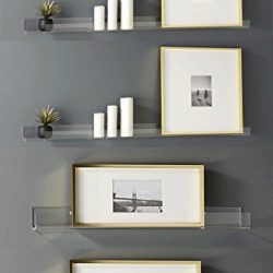 Clear Heavy Duty Floating Shelves - (4 Pack)