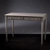 Bowery Hill 2 Drawer Writing Desk in Gray