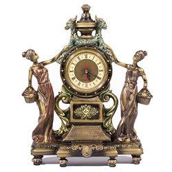 Frisby Victorian Style Clock Statue Figurine in Home Decor