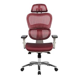 Techni Mobili -RED Office Chair, Red